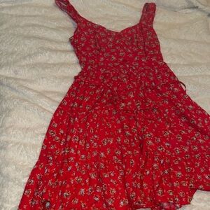 Red Floral Sundress